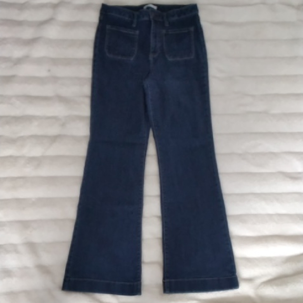 Lauren Conrad Women's Flared Blue Jeans SIZE 10 LONG